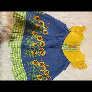 Eleanor Rose sunflower dress size 3-4